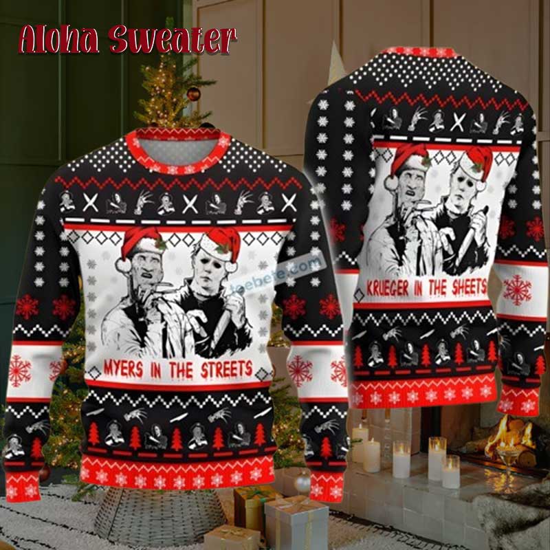Freddy Claws A Nightmare On Elm Ugly Christmas Sweater product image 3