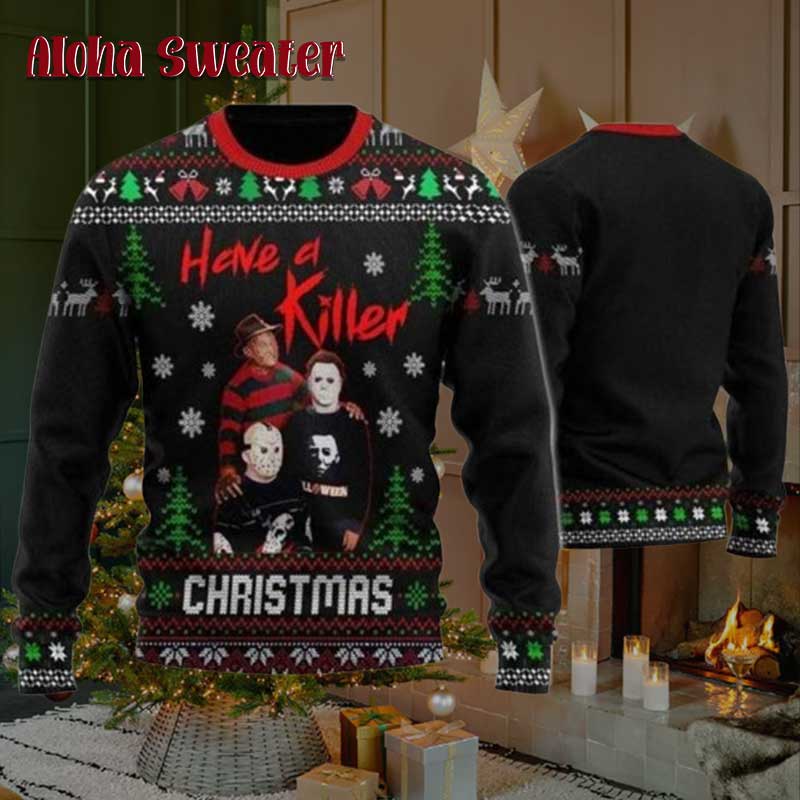 Freddy Krueger Nightmare On Elm’s Street Never Sleep Again Ugly Christmas Sweater product image 3