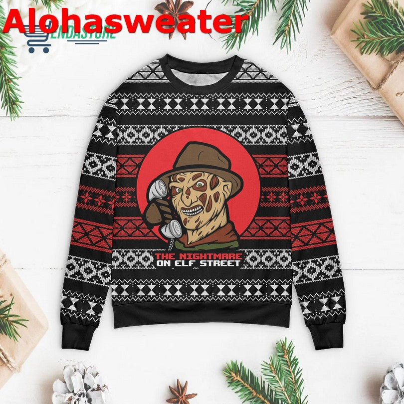 Free Hugs Alien Facehugger Ugly Christmas Sweater product image 5