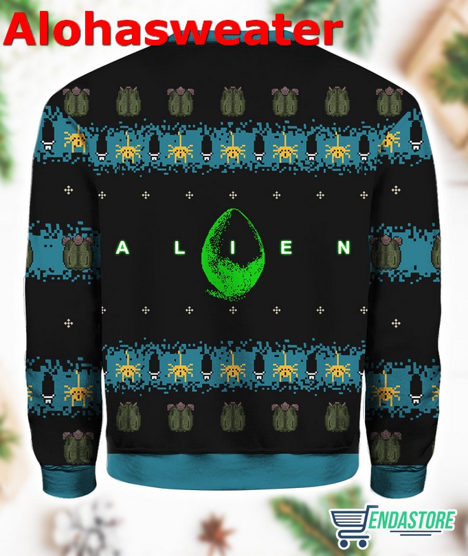 Free Hugs Alien Facehugger Ugly Christmas Sweater product image 2
