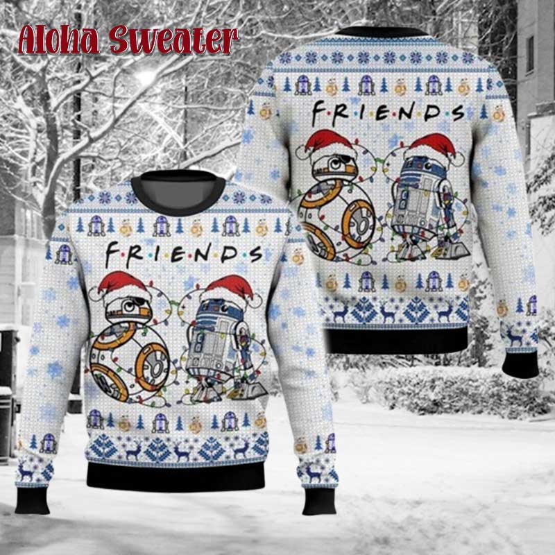 Funny Darth Vader Stormtrooper Santa Ugly Christmas Sweater product image 2