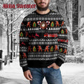 Funny Firefighter Brave Holiday Ugly Christmas Sweater product image
