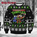 Funny Halloween Ninja Turtles Ugly Christmas Sweater product image