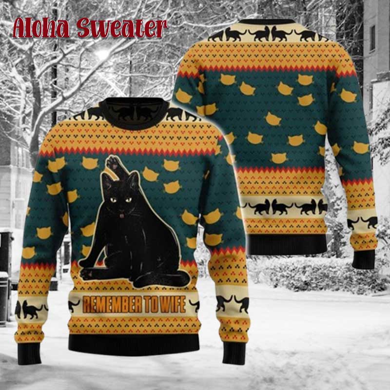 Funny Gluten Free Cat Ugly Christmas Sweater product image 2