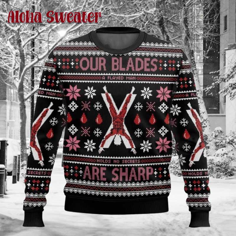 Game Of Thrones Our Blades Are Sharp Ugly Christmas Sweater product image