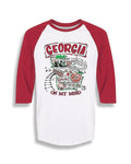 Sassy Frass Georgia on My Mind State GA Raglan Girlie - Adult & Kids T-Shirts, Sweatshirts & Hoodies apparel design preview 1