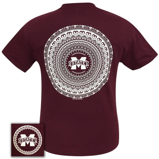 MSU Mississippi State Preppy Mandala - Adult & Kids T-Shirts, Sweatshirts & Hoodies apparel design preview 1