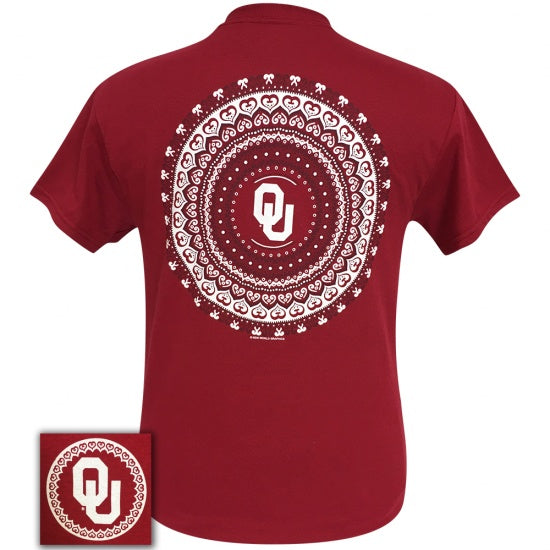 Oklahoma Preppy Mandala - Adult & Kids T-Shirts, Sweatshirts & Hoodies apparel design preview 1