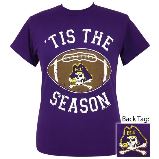 East Carolina ECU Pirates Preppy Tis the Season - Adult & Kids T-Shirts, Sweatshirts & Hoodies apparel design preview 1