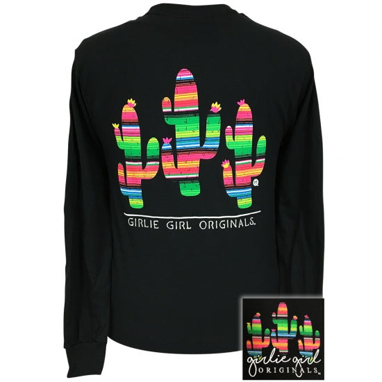 Girlie Girl Preppy Serape Cactus - Adult & Kids T-Shirts, Sweatshirts & Hoodies apparel design preview 1