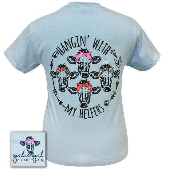 Girlie Girl Originals My Heifers Bandana Cows Blue - Adult & Kids T-Shirts, Sweatshirts & Hoodies apparel design preview 1