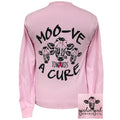 Girlie Girl Originals Moo-ve Towards a Cure Cancer - Adult & Kids T-Shirts, Sweatshirts & Hoodies apparel design preview 1