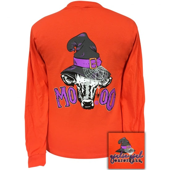 Girlie Girl Originals Preppy Moo Cow Fall - Adult & Kids T-Shirts, Sweatshirts & Hoodies apparel design preview 1