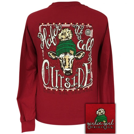 Girlie Girl Originals Preppy Heifer It's Cold Outside - Adult & Kids T-Shirts, Sweatshirts & Hoodies apparel design preview 1
