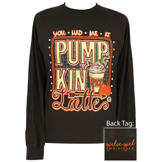 SALE Girlie Girl Preppy You Had Me at Pumpkin Latte - Adult & Kids T-Shirts, Sweatshirts & Hoodies apparel design preview 1