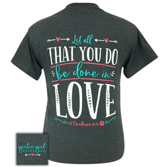 Girlie Girl Originals Preppy Let All You Do Dark - Adult & Kids T-Shirts, Sweatshirts & Hoodies apparel design preview 1