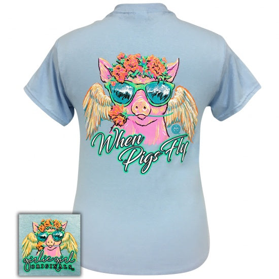 Sale Girlie Girl Originals Preppy When Pigs Fly - Adult & Kids T-Shirts, Sweatshirts & Hoodies apparel design preview 1