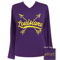SALE Girlie Girl Preppy Louisiana Arrows V-Neck - Adult & Kids T-Shirts, Sweatshirts & Hoodies apparel design preview 1