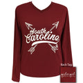 Girlie Girl Preppy South Carolina Arrows V-Neck - Adult & Kids T-Shirts, Sweatshirts & Hoodies apparel design preview 1