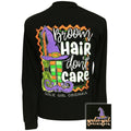 Sale Girlie Girl Broom Hair Don"t Care Witch Fall - Adult & Kids T-Shirts, Sweatshirts & Hoodies apparel design preview 1