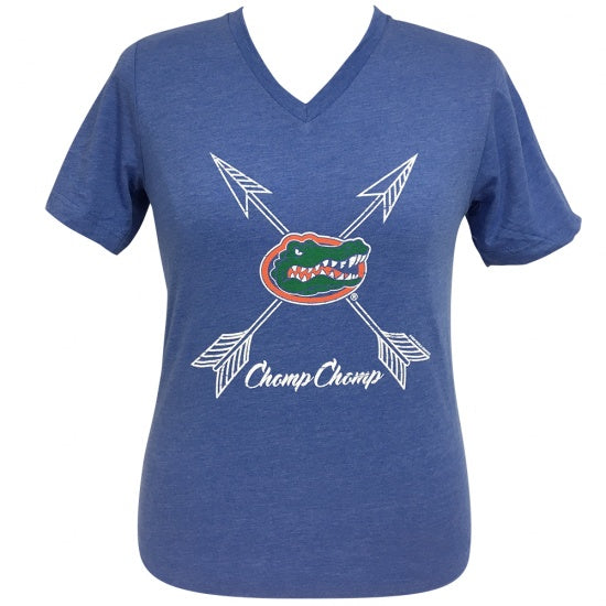 Girlie Girl Preppy Florida Chomp Arrows V-Neck - Adult & Kids T-Shirts, Sweatshirts & Hoodies apparel design preview 1