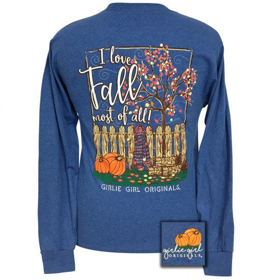 Girlie Girl I Love The Fall - Adult & Kids T-Shirts, Sweatshirts & Hoodies apparel design preview 2