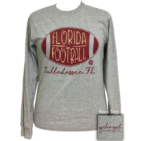 Girlie Girl Preppy Florida Tallahassee Football - Adult & Kids T-Shirts, Sweatshirts & Hoodies apparel design preview 1