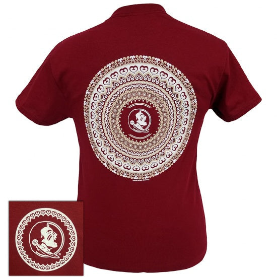 Florida State Preppy Mandala - Adult & Kids T-Shirts, Sweatshirts & Hoodies apparel design preview 1