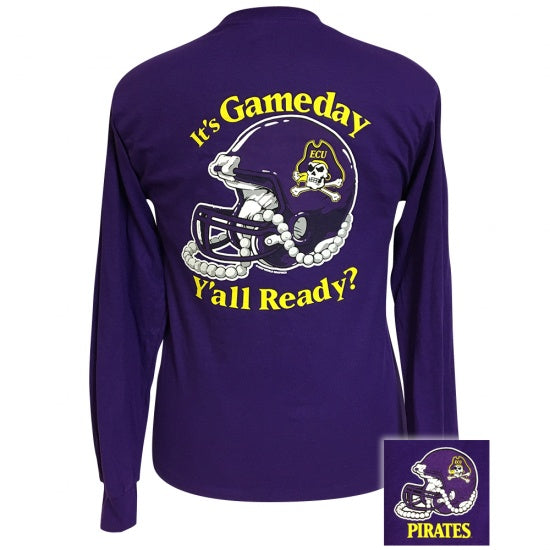 ECU East Carolina Pirates Its Gameday Yall Ready - Adult & Kids T-Shirts, Sweatshirts & Hoodies apparel design preview 1