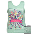 Girlie Girl Preppy Scuba Paddles Tank Top - Adult & Kids T-Shirts, Sweatshirts & Hoodies apparel design preview 1