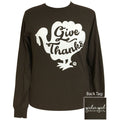Girlie Girl Give Thanks Turkey Fall - Adult & Kids T-Shirts, Sweatshirts & Hoodies apparel design preview 1