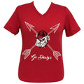 Girlie Girl Preppy Georgia Go Dawgs Arrows V-Neck - Adult & Kids T-Shirts, Sweatshirts & Hoodies apparel design preview 1