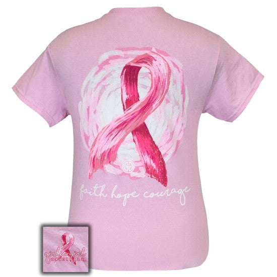 Girlie Girl Originals Faith Hope and Courage Breast - Adult & Kids T-Shirts, Sweatshirts & Hoodies apparel design preview 1