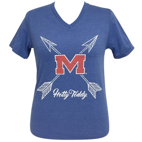 Girlie Girl Preppy Mississippi Arrows V-Neck - Adult & Kids T-Shirts, Sweatshirts & Hoodies apparel design preview 1