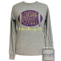 Girlie Girl Preppy Louisiana Football - Adult & Kids T-Shirts, Sweatshirts & Hoodies apparel design preview 1