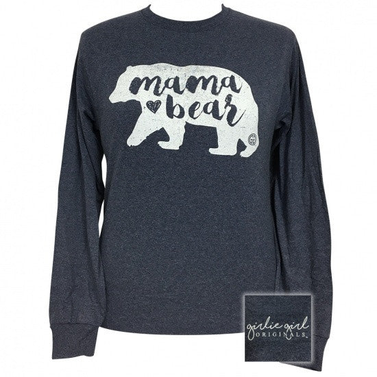 Girlie Girl Preppy Mama Bear - Adult & Kids T-Shirts, Sweatshirts & Hoodies apparel design preview 1
