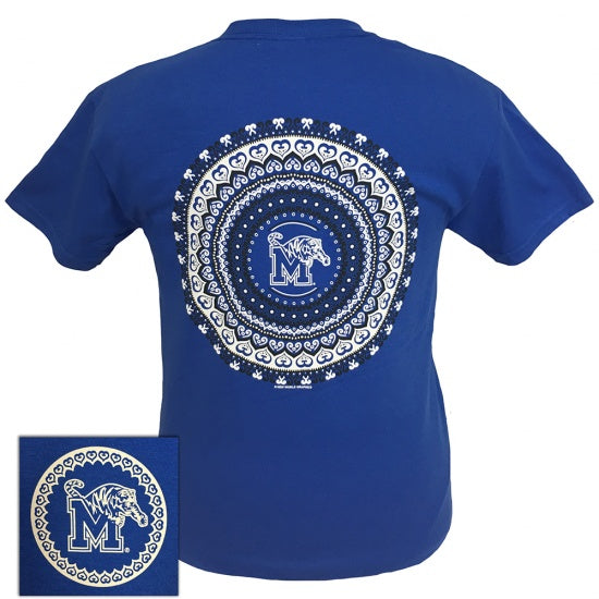 Memphis Tigers Preppy Mandala - Adult & Kids T-Shirts, Sweatshirts & Hoodies apparel design preview 1