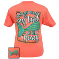 Girlie Girl Preppy my Mermaid tail to the beach - Adult & Kids T-Shirts, Sweatshirts & Hoodies apparel design preview 1