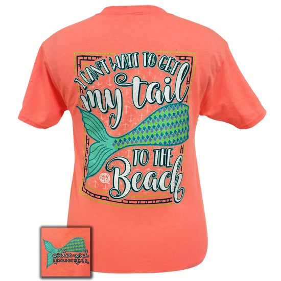 Girlie Girl Preppy my Mermaid tail to the beach - Adult & Kids T-Shirts, Sweatshirts & Hoodies apparel design preview 1