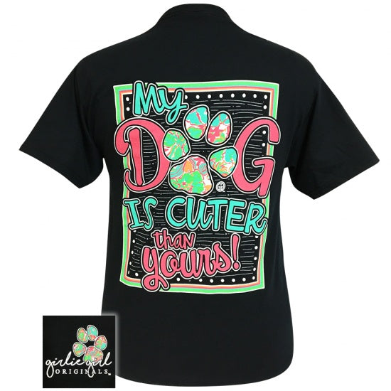 Girlie Girl Originals Preppy My Dog Is Cuter - Adult & Kids T-Shirts, Sweatshirts & Hoodies apparel design preview 1