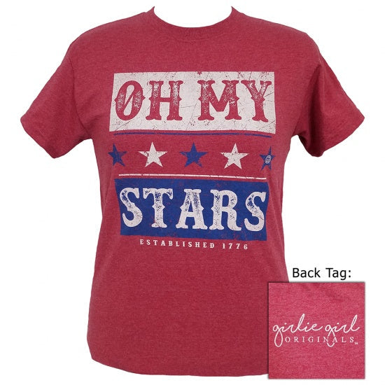 Girlie Girl Originals Oh My Stars USA - Adult & Kids T-Shirts, Sweatshirts & Hoodies apparel design preview 1