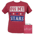 Girlie Girl Originals Oh My Stars USA - Adult & Kids T-Shirts, Sweatshirts & Hoodies apparel design preview 1