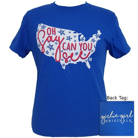 Girlie Girl Originals Under Oh Say Can You See USA - Adult & Kids T-Shirts, Sweatshirts & Hoodies apparel design preview 1