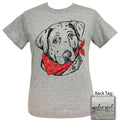 Girlie Girl Originals Preppy Bandana Lab Dog Grey - Adult & Kids T-Shirts, Sweatshirts & Hoodies apparel design preview 1