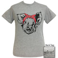 Girlie Girl Originals Preppy Bandana Pig Grey - Adult & Kids T-Shirts, Sweatshirts & Hoodies apparel design preview 1