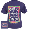 SALE Girlie Girl Originals God Is My Refuge Faith - Adult & Kids T-Shirts, Sweatshirts & Hoodies apparel design preview 1