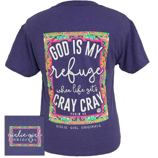 SALE Girlie Girl Originals God Is My Refuge Faith - Adult & Kids T-Shirts, Sweatshirts & Hoodies apparel design preview 1