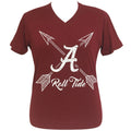 Girlie Girl Preppy Alabama V-Neck Red - Adult & Kids T-Shirts, Sweatshirts & Hoodies apparel design preview 1