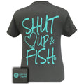 Girlie Girl Originals Preppy Shut Up Fish - Adult & Kids T-Shirts, Sweatshirts & Hoodies apparel design preview 1
