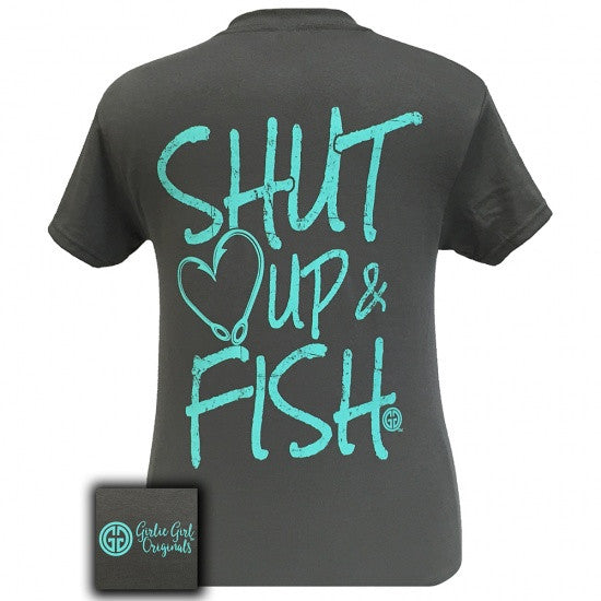 Girlie Girl Originals Preppy Shut Up Fish - Adult & Kids T-Shirts, Sweatshirts & Hoodies apparel design preview 1